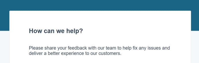 Initiate Feedback Form